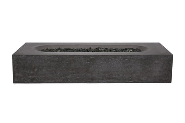 PyroMania Fire - Alchemy Rectangle Concrete Fire Pit Table - Fire Pit Stock